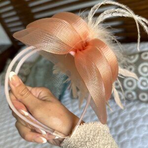 Flower Mesh Headband Hair Accessories Pink